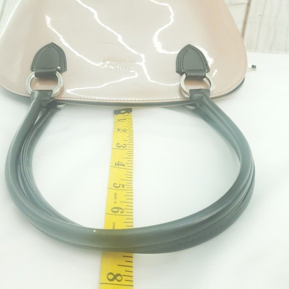 Beijo Womens Brown Leather Double Handles Zip Around Inner Compartments Handbag - Picture 7 of 14